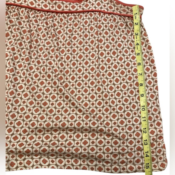 Vintage Y2K Floral Wide Strap Babydoll Top, 2000’s, Peach & Cream, Women’s Small - Picture 7 of 9